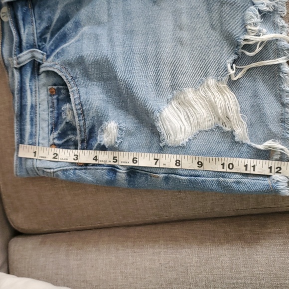 By Rewash women's super high rise mom jeans distressed shorts size 11 - Picture 6 of 10